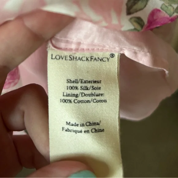 Loveshackfancy Popover Silk Mini Dress in Pink Ivy size XS - Picture 7 of 7